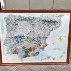 Cuadro oficina vintage 01 mapa