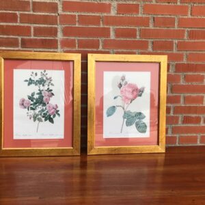 Cuadro clásico flores 03 (pareja)